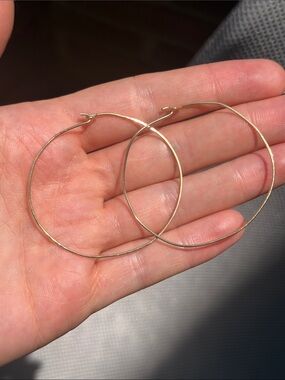 Gold Hoop Earrings - Classic Thin Hoop Earrings
